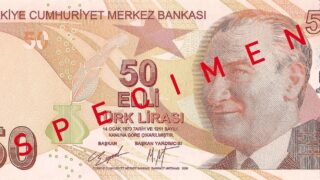 50 Türk lirası banknotunun ön yüzü