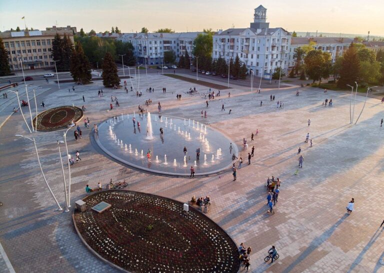 Kramatorsk'ta Myru Meydanı