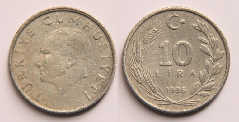10 liralık Türk madeni parası