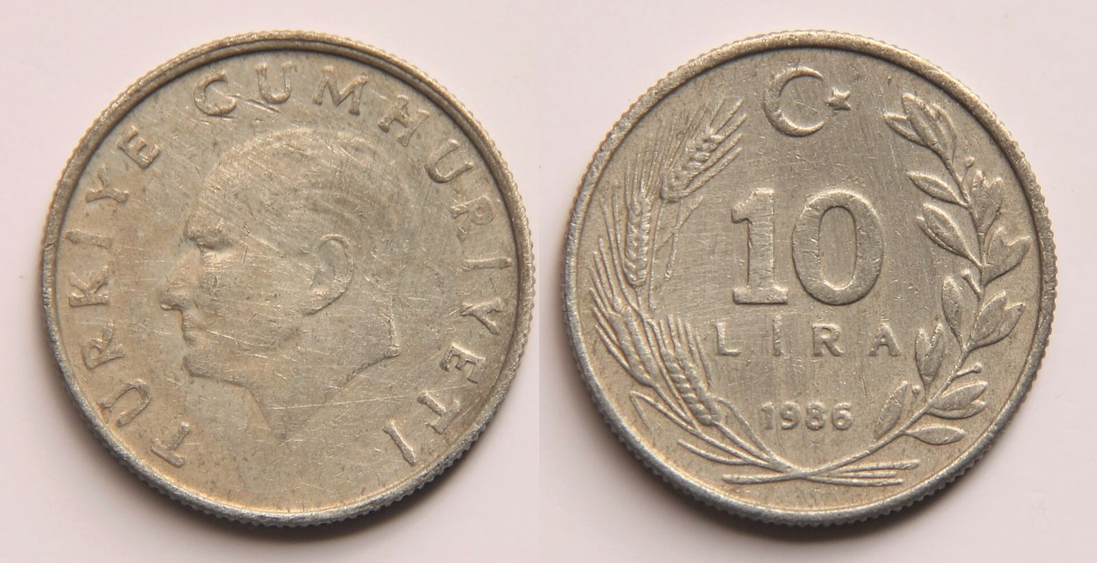 10 liralık Türk madeni parası